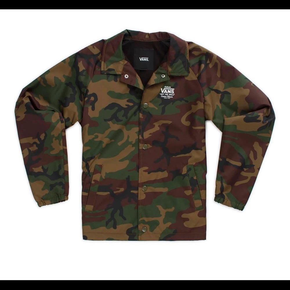 Vans Boys Torrey Jacket Camouflage Print; Size Small; gently used